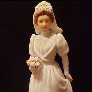 Vintage Homco Victorian Bride Porcelain Figurine #1480